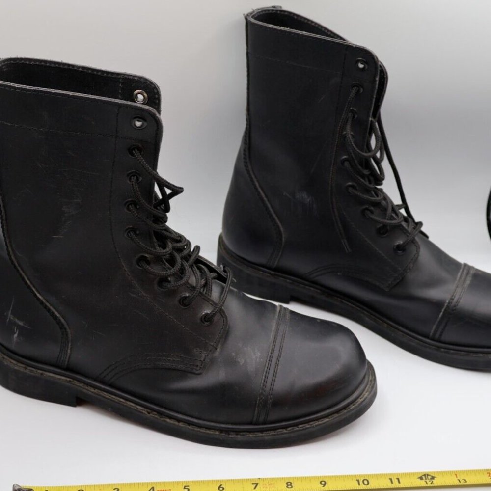 Black Combat Boots Size 12